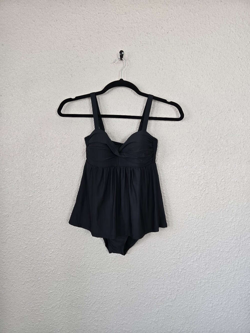 Athena Black Maternity Tankini Swimsuit Size Small New #2C783